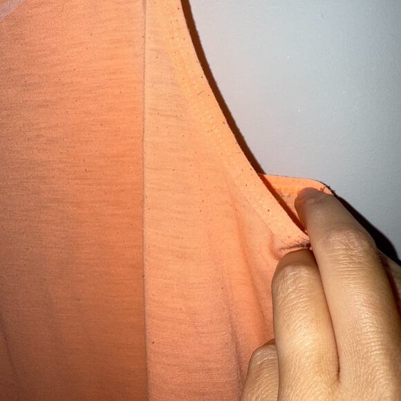 Nike Womens Dri-Fit Activewear Tank Top Size Large Mesh Back Asymmetrical Hem - Picture 5 of 10